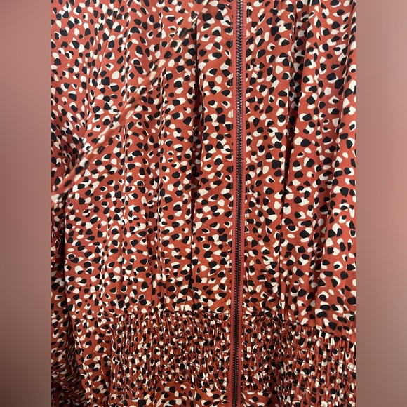 Orange, Black and White BB Dakota Midi Dress - Picture 4 of 7